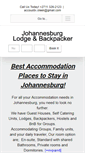 Mobile Screenshot of lodgeandbackpackerjohannesburg.co.za